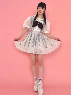 「MIKIO SAKABE（ミキオ サカベ）のアイテム」を使った、相沢梨紗さん（レディース・159cm）の春コーディネート