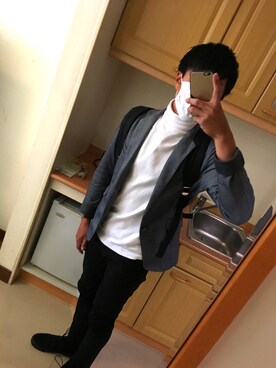 「NICOLE（ニコル）のアイテム（ジャケット/アウター）」を使った、Harryさん（メンズ・170cm）の冬コーディネート