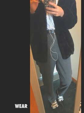 「NET（ネット）のアイテム（その他アウター）」を使った、uさん（レディース・153cm）の秋コーディネート