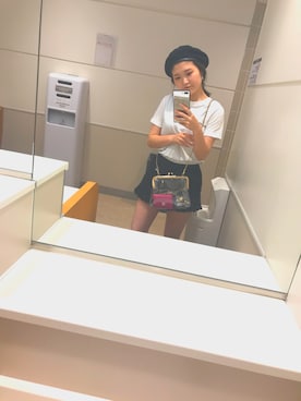 「NET（ネット）のアイテム（パンツ）」を使った、uさん（レディース・153cm）の夏コーディネート