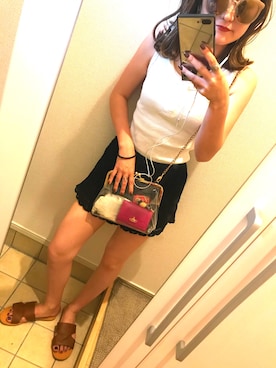 「NET（ネット）のアイテム（パンツ）」を使った、uさん（レディース・153cm）の夏コーディネート