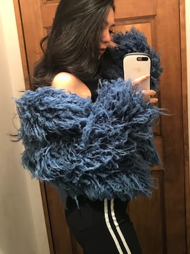 「アパレル」｜「アイテム（その他アウター）」を使った、ENVYM_KANAEさん（レディース・170cm）の冬コーディネート