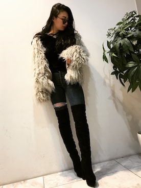 ENVYM_KANAEさん（レディース・170cm）の冬コーディネート