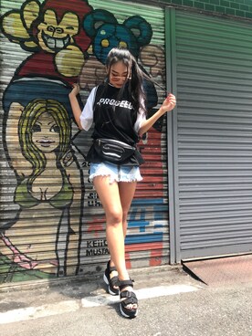 ENVYM_KANAEさん（レディース・170cm）の夏コーディネート
