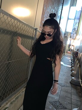 「ENVYM（アンビー）のアイテム（ワンピース/ドレス）」を使った、ENVYM_KANAEさん（レディース・170cm）の春コーディネート