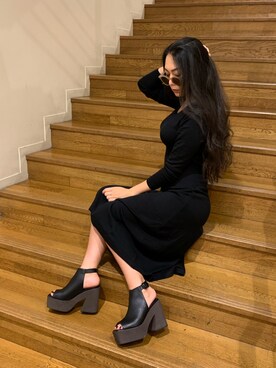 「ENVYM（アンビー）のアイテム（ワンピース/ドレス）」を使った、ENVYM_KANAEさん（レディース・170cm）の夏コーディネート