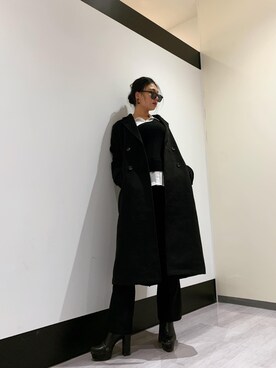 「ENVYM（アンビー）のアイテム（その他アウター）」を使った、ENVYM_KANAEさん（レディース・170cm）の冬コーディネート