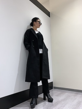 「ENVYM（アンビー）のアイテム（その他アウター）」を使った、ENVYM_KANAEさん（レディース・170cm）の冬コーディネート