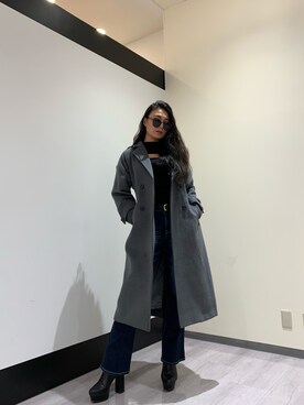 「ENVYM（アンビー）のアイテム（その他アウター）」を使った、ENVYM_KANAEさん（レディース・170cm）の冬コーディネート