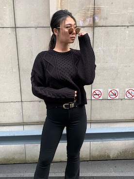 ENVYM_KANAEさん（レディース・170cm）の冬コーディネート