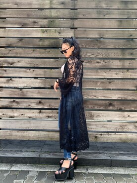 「ENVYM（アンビー）のアイテム（その他アウター）」を使った、ENVYM_KANAEさん（レディース・170cm）の春コーディネート