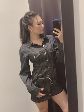 「ENVYM（アンビー）のアイテム（ワンピース/ドレス）」を使った、ENVYM_KANAEさん（レディース・170cm）の夏コーディネート