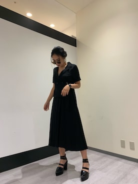 「ENVYM（アンビー）のアイテム（ワンピース/ドレス）」を使った、ENVYM_KANAEさん（レディース・170cm）の夏コーディネート