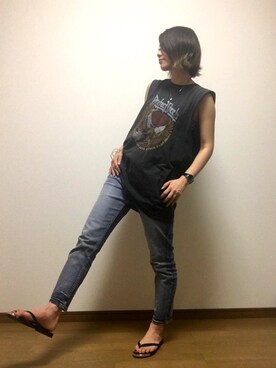 「AMERICAN HOLIC」｜YUKIさん（レディース・161cm）の夏コーディネート