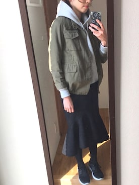 「Adam et Rope A・E・R（アダムエロペ）のアイテム（ジャケット/アウター）」を使った、KENIIさん（レディース・167cm）の冬コーディネート