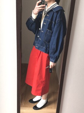 デニムジャケットを使った イネス の人気ファッションコーディネート Wear