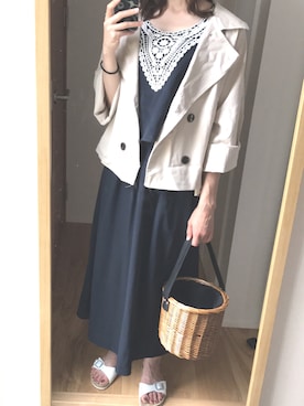 KENIIさん（レディース・167cm）の春コーディネート