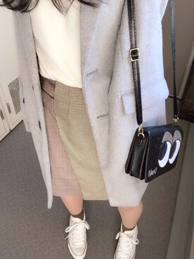momo∨̈さん(レディース・159cm)の冬コーディネート