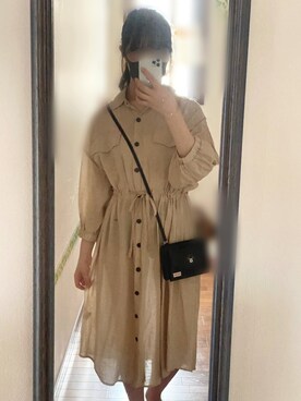 「アイテム（ワンピース/ドレス）」を使った、momo∨̈さん（レディース・159cm・10代）の夏コーディネート