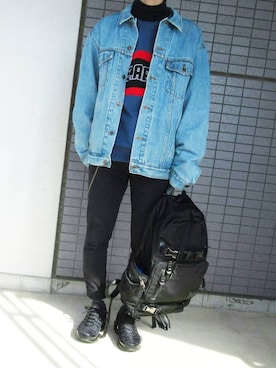 「airmax」｜「アイテム（財布/小物）」を使った、Iさん（メンズ・168cm）の冬コーディネート