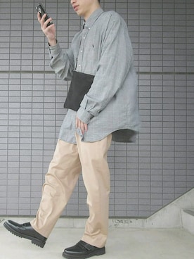 「N.HOOLYWOOD」｜「アイテム（スリッポン）」を使った、Iさん（メンズ・168cm）の春コーディネート