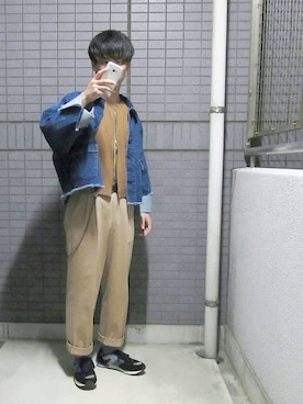「N.HOOLYWOOD」｜「アイテム（デニムジャケット）」を使った、Iさん（メンズ・168cm）の春コーディネート
