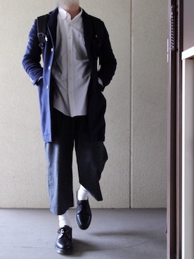 「JOURNAL STANDARD relume（ジャーナルスタンダード　レリューム）のアイテム（チェスターコート）」を使った、らんちきさん（メンズ・170cm）の冬コーディネート