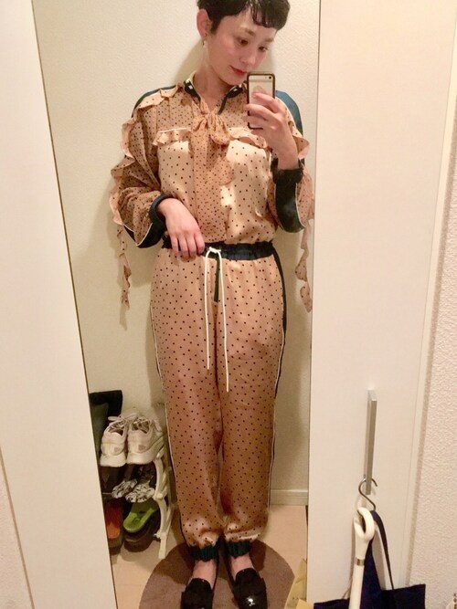 sacai サカイポルカドットオールインワン