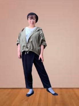 「アイテム（おもちゃ、ブルー系）」を使った、makiponさん（レディース・157cm）の春コーディネート