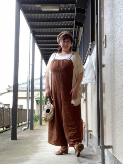 Makipon Samansa Mos2 サマンサモスモス のサロペットを使ったコーディネート Wear