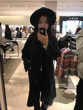「アイテム（ダッフルコート）」を使った、21245848999666333さん（レディース・164cm・10代）の冬コーディネート