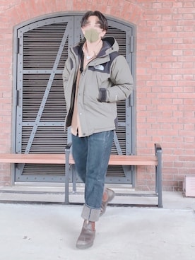 「Blundstone（ブランドストーン）のBlundstone/ブランドストーン　ｻｲﾄﾞｺﾞｱﾌﾞｰﾂ Men's（ブーツ）」を使った、®️🧸さん（メンズ・171cm）の冬コーディネート