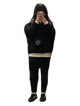 「LMCのアイテム（バッグ）」を使った、紀恩さん（レディース・158cm）の春コーディネート