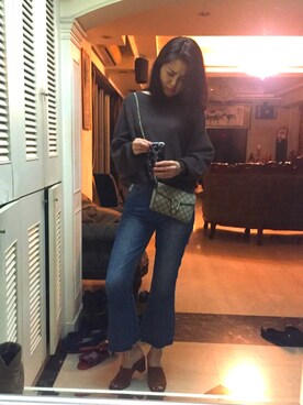 「高跟鞋」｜Serena Chengさん（レディース・172cm）の冬コーディネート