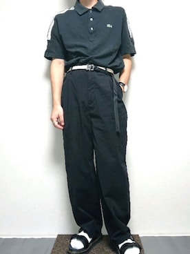 「LACOSTE」｜「アイテム（アナログ腕時計）」を使った、ta.kuさん（メンズ・168cm）の夏コーディネート