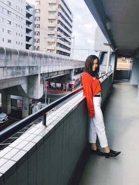 「Ungrid（アングリッド）のアイテム（シューズ）」を使った、ショウショウさん（レディース・168cm）の秋コーディネート