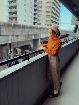 「Ungrid（アングリッド）のアイテム（シューズ）」を使った、ショウショウさん（レディース・168cm）の秋コーディネート