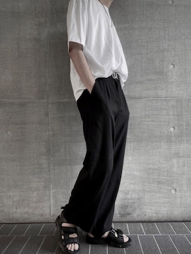 「Lazar（ラザル）のアイテム（トップス）」を使った、じゃーくさん（メンズ・174cm）の春コーディネート