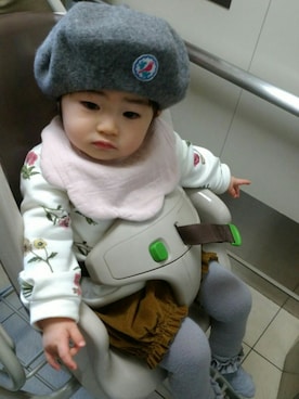 「Ruffle Butts （ラッフルバッツ）のアイテム」を使った、yuzukiさん（キッズ・80cm）の冬コーディネート