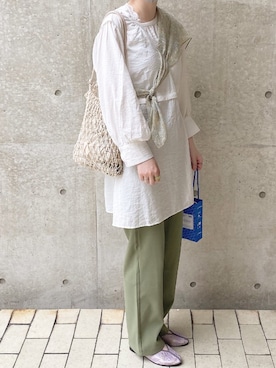「URBAN RESEARCH（アーバンリサーチ）のアイテム（財布/小物）」を使った、momoさん（レディース・158cm）の夏コーディネート
