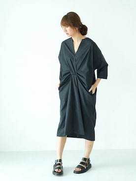 「GARAGE OF GOOD CLOTHING（ガレージオブグッドクロージング）のアイテム」を使った、くろさんさん（レディース・163cm）の夏コーディネート