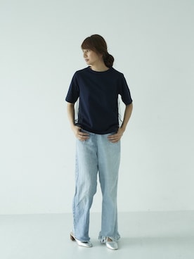 「GARAGE OF GOOD CLOTHING（ガレージオブグッドクロージング）のアイテム（パンツ）」を使った、くろさんさん（レディース・163cm）の夏コーディネート