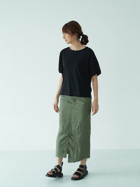 「GARAGE OF GOOD CLOTHING」｜くろさんさん（レディース・163cm）の夏コーディネート