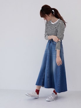 「AMERICAN HOLIC」｜くろさんさん（レディース・163cm）の夏コーディネート