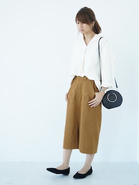 「SEVENDAYS=SUNDAY（セブンデイズサンデイ）のアイテム（スカート）」を使った、くろさんさん（レディース・163cm）の秋コーディネート