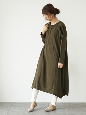 「SEVENDAYS=SUNDAY（セブンデイズサンデイ）のアイテム（ワンピース/ドレス）」を使った、くろさんさん（レディース・163cm）の秋コーディネート