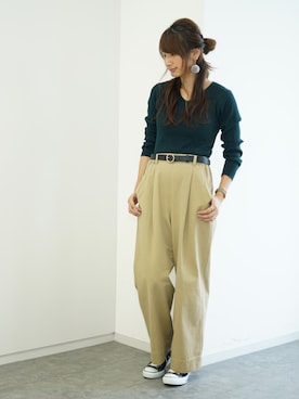 「AMERICAN HOLIC」｜くろさんさん（レディース・163cm）の冬コーディネート