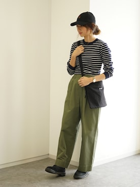 「SEVENDAYS=SUNDAY（セブンデイズサンデイ）のアイテム（その他パンツ）」を使った、くろさんさん（レディース・163cm）の冬コーディネート
