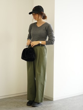 くろさんさん（レディース・163cm）の冬コーディネート