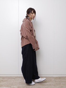 「SEVENDAYS=SUNDAY（セブンデイズサンデイ）のアイテム（ブルゾン）」を使った、くろさんさん（レディース・163cm）の冬コーディネート